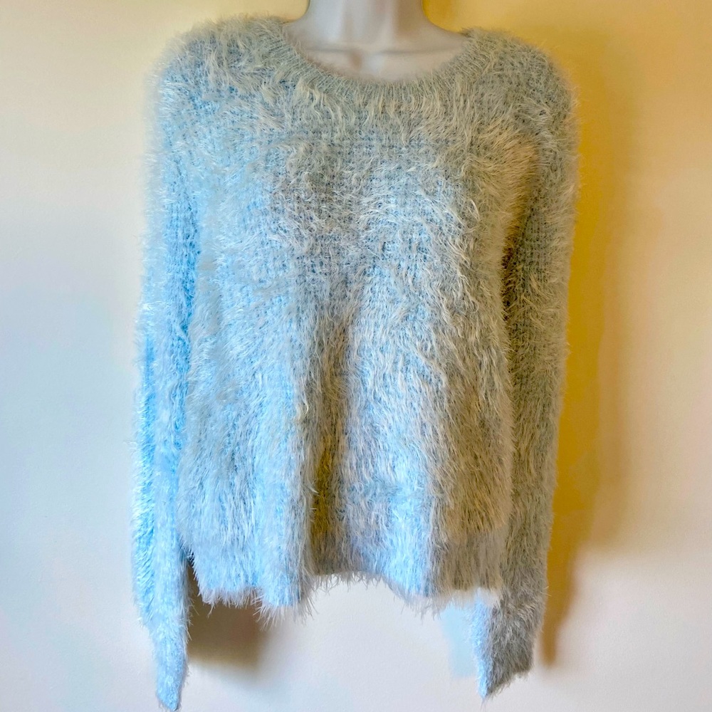 Size L Forever 21 sweater - super soft, powder blue color